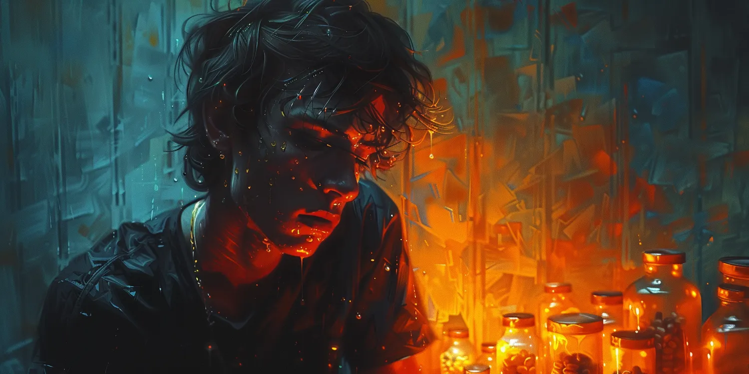 Nastolatka pokazuje jak działają narkotyki?