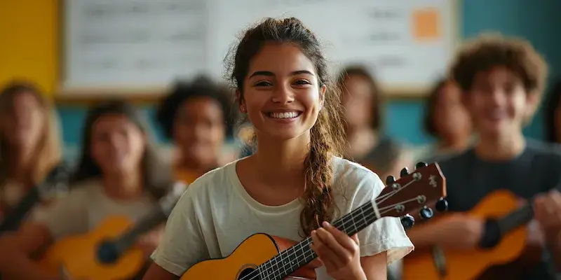 Czy chwyty na ukulele są takie same jak na gitarę?