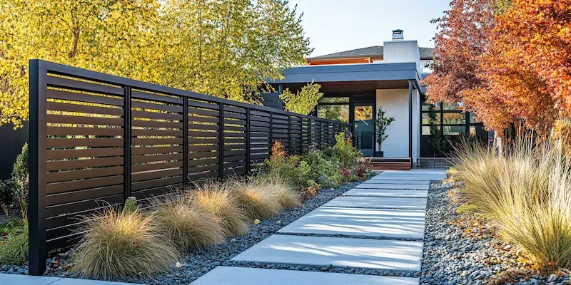 Polnische Metallzaune